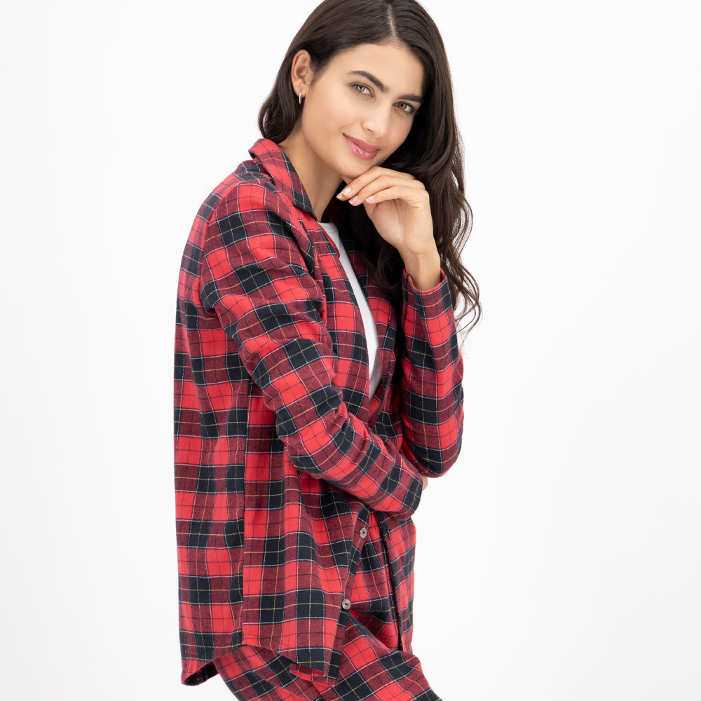 Pijamas - Camisa 905701 - Flannel, TARTAN ROJO, hi-res